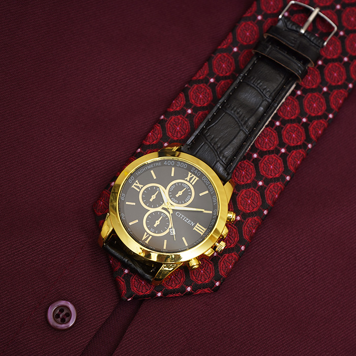 ساعت Citizen مشکی طلایی مدل b99