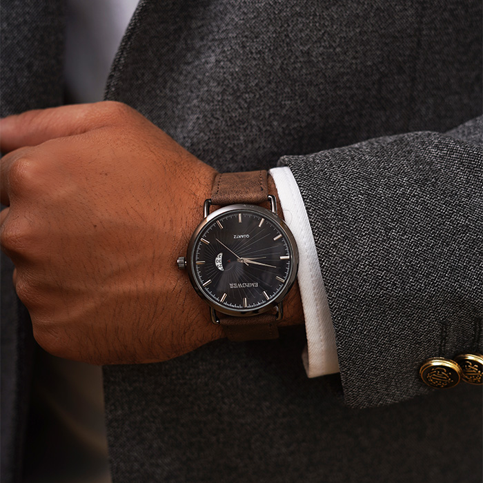 ساعت مچی قهوه ای empower مدل EM40