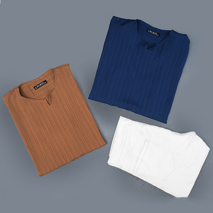 تیشرت مردانه خاکی آستین کوتاه مدل Bardia