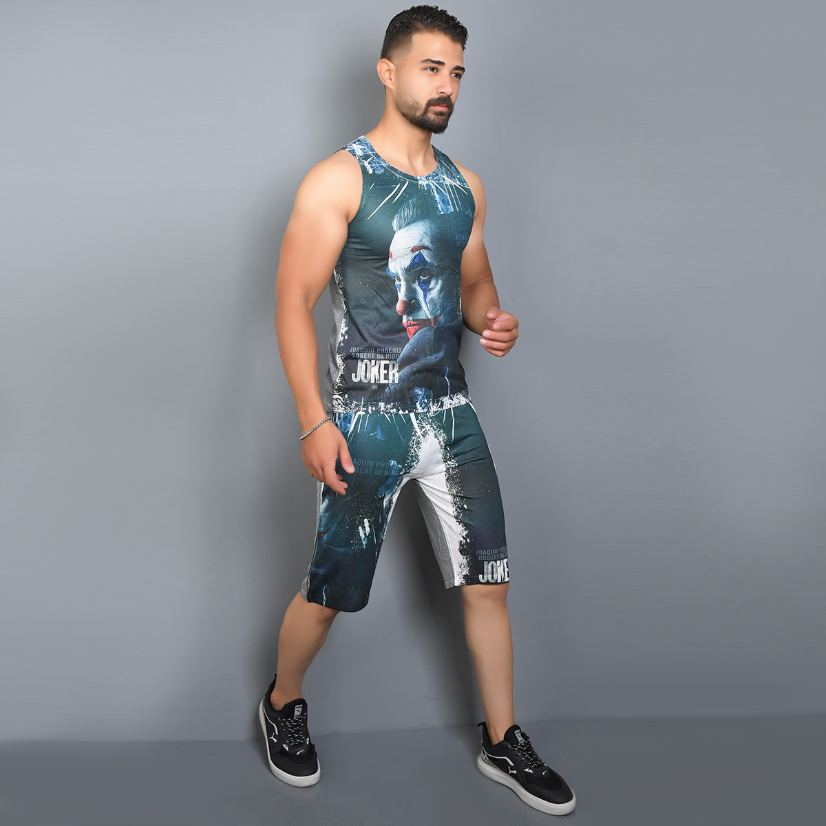 ست رکابی شلوارک مردانه مدل Joker