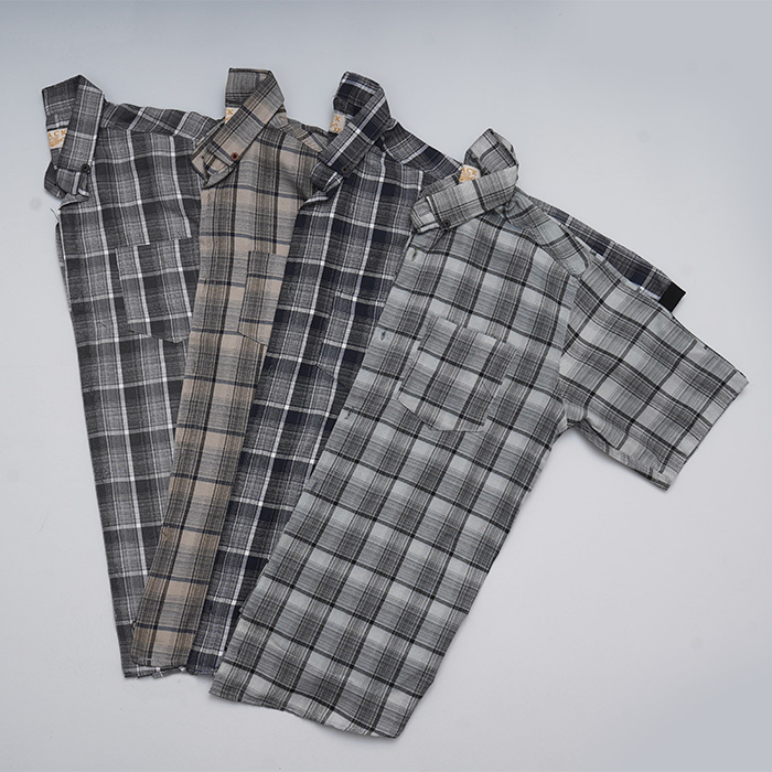 پیراهن آستین کوتاه خاکی مدل Samyar