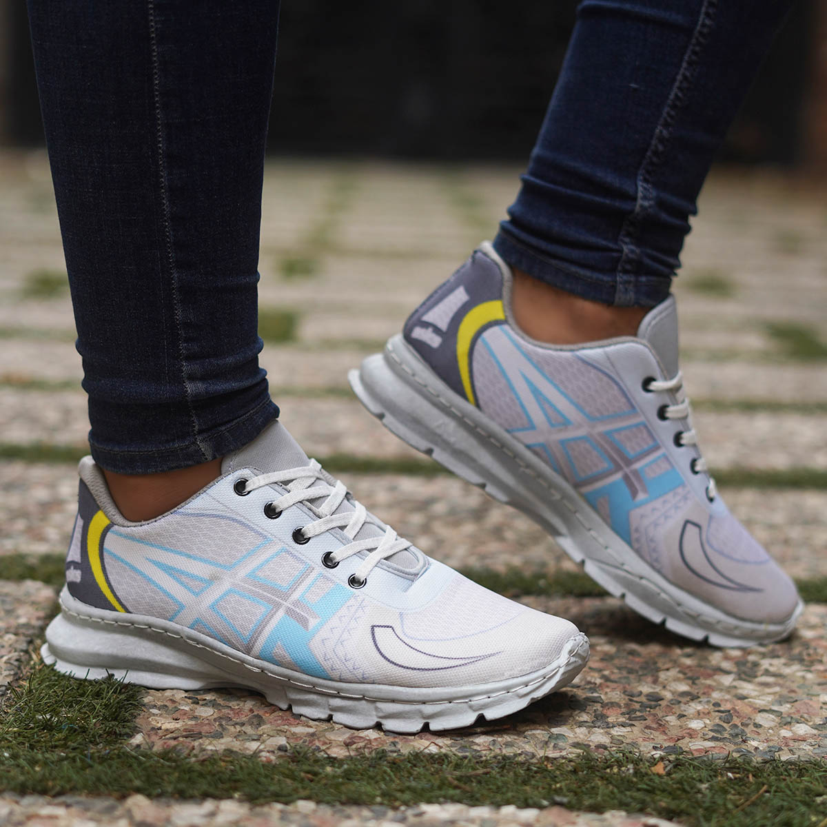 کفش مردانه اسیکس طوسی (T) مدل R208