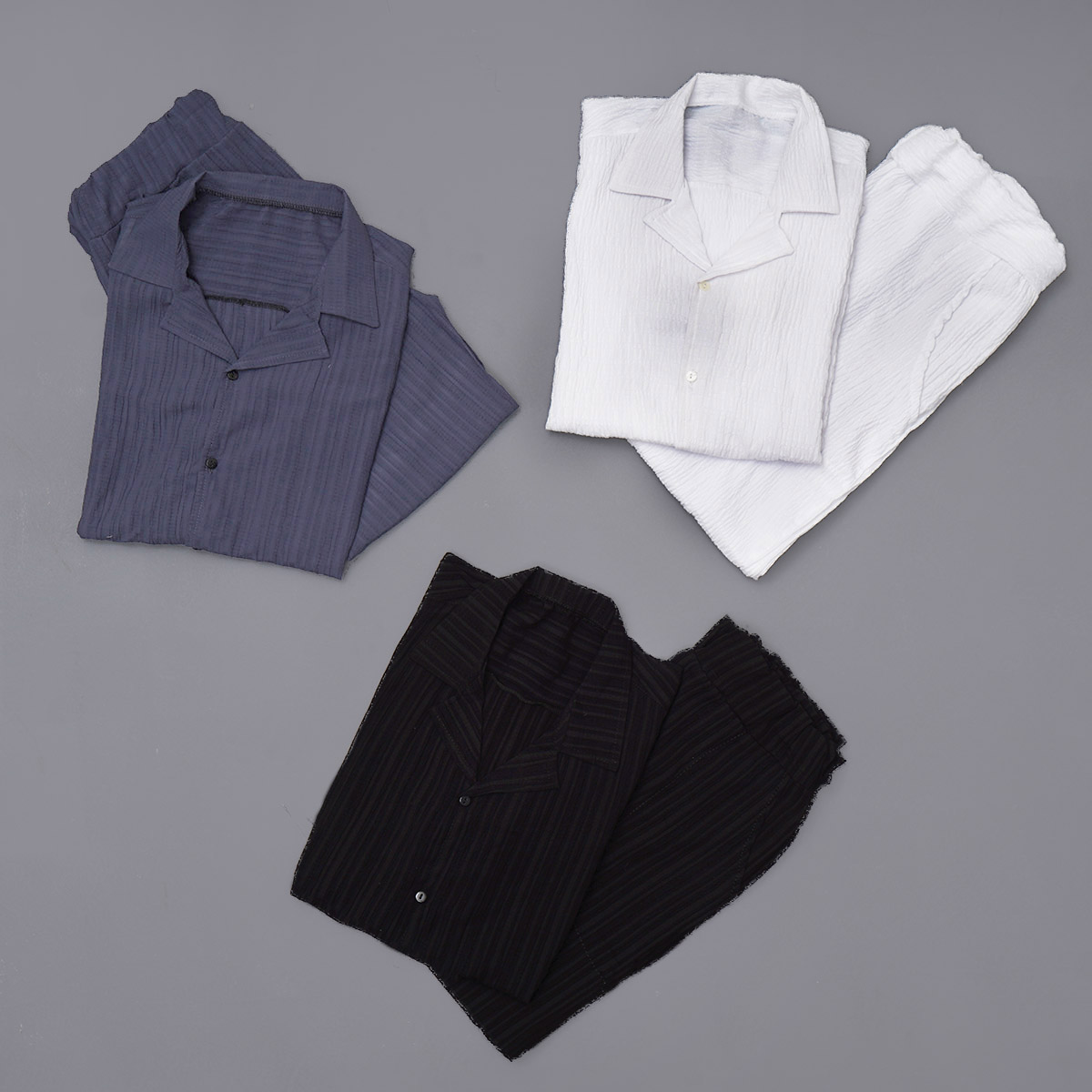 ست پیراهن شلوار مراکشی مردانه طوسی مدل Pasha