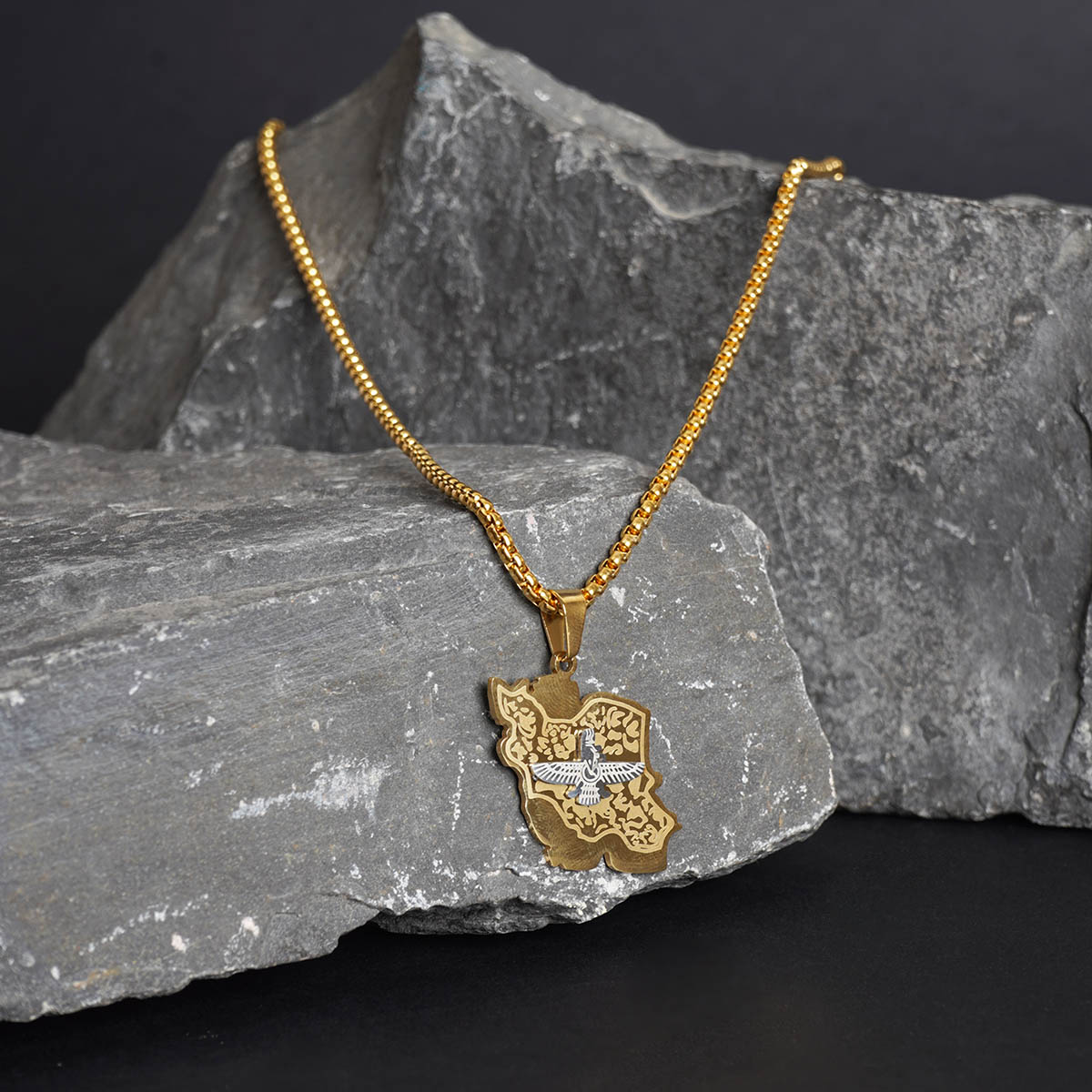 گردنبند طلایی مدل Iran
