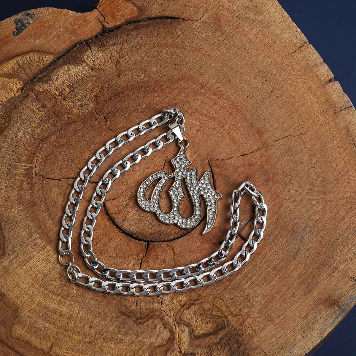 گردنبند نقره ای مدل Allah