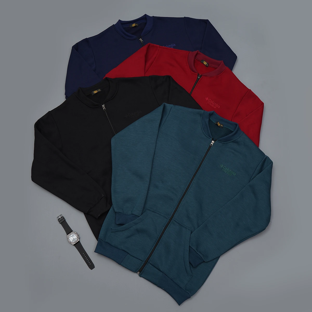 سوییشرت مردانه زرشکی مدل COLUMBIA