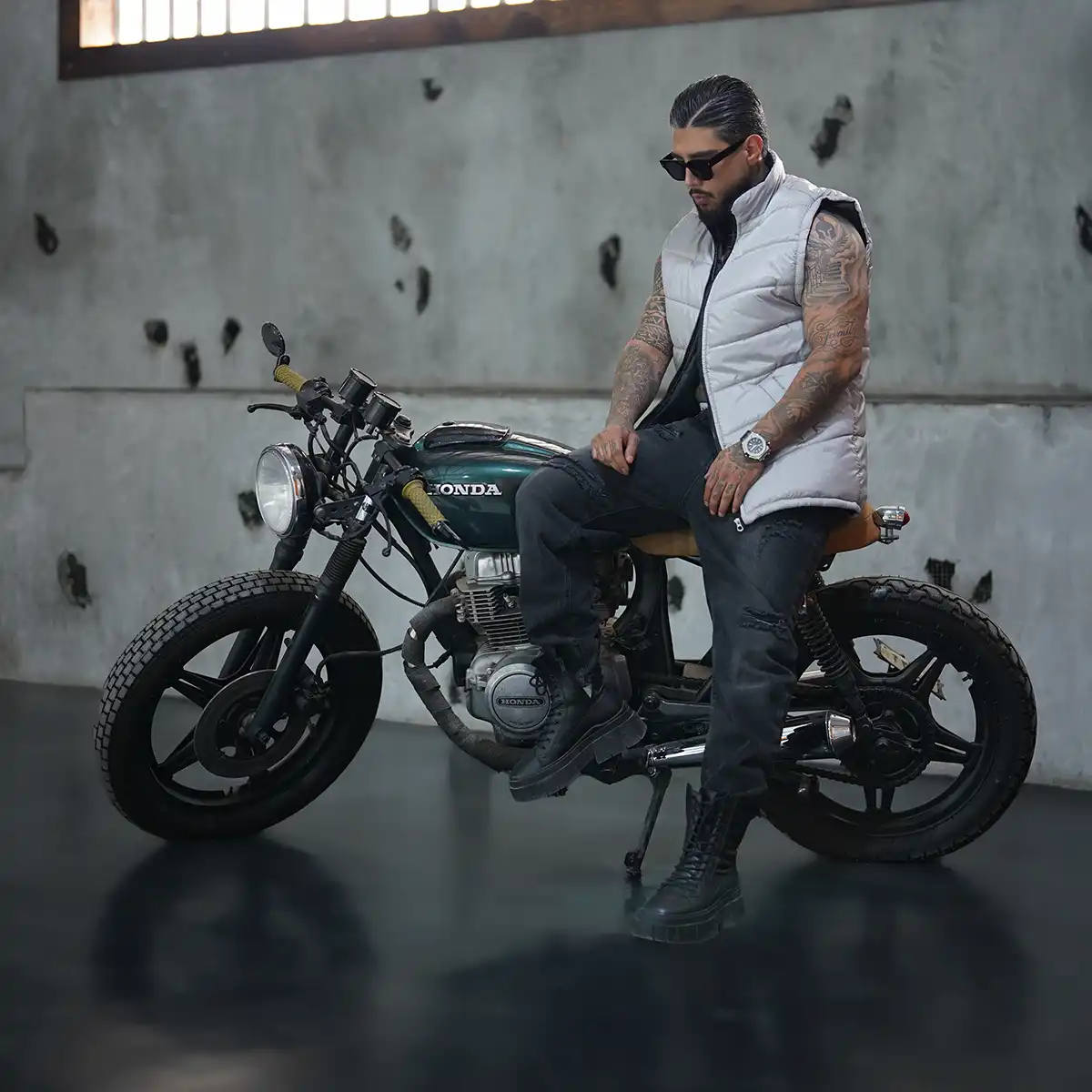 پافر مردانه طوسی مدلFarshad