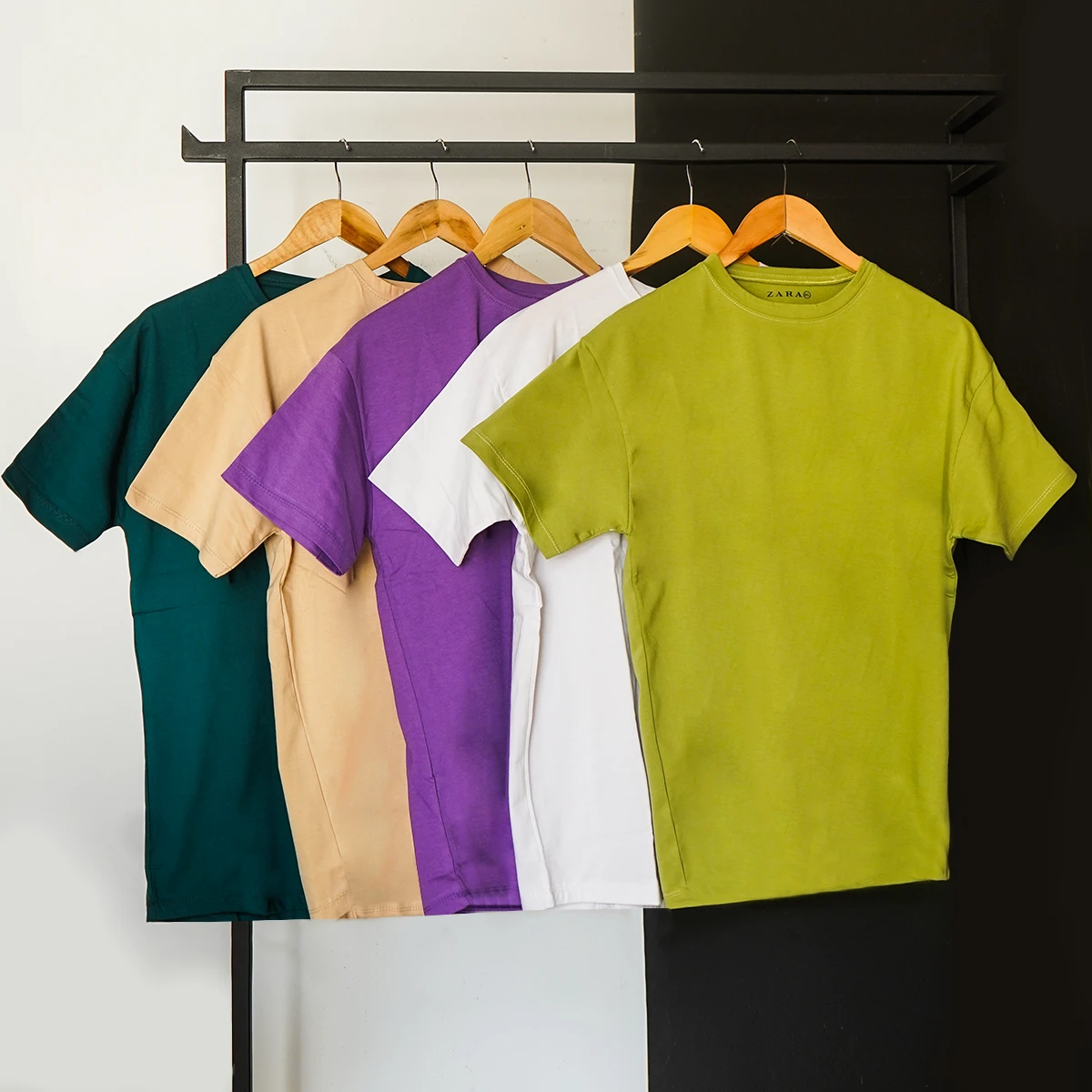 تیشرت ساده سبز آبی مردانه مدل Vala