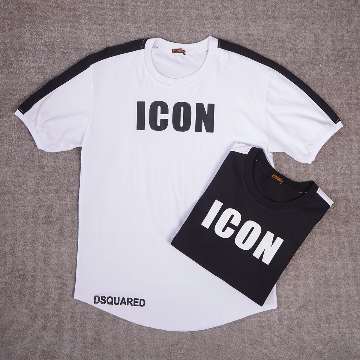 تیشرت مردانه مشکی مدل ICON