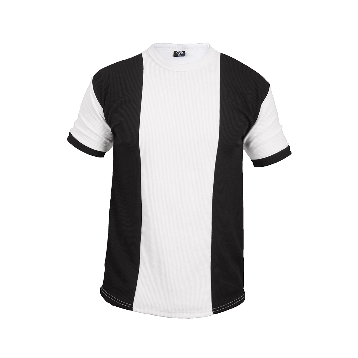 تیشرت مردانه سفید مشکی مدل Kaveh