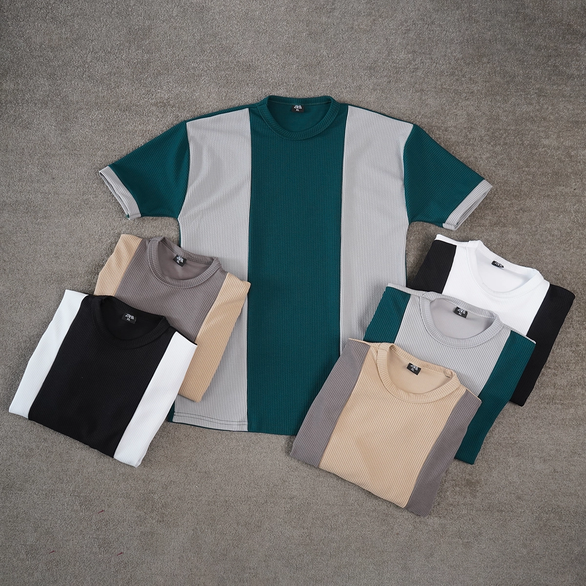 تیشرت مردانه مشکی سفید مدل Kaveh