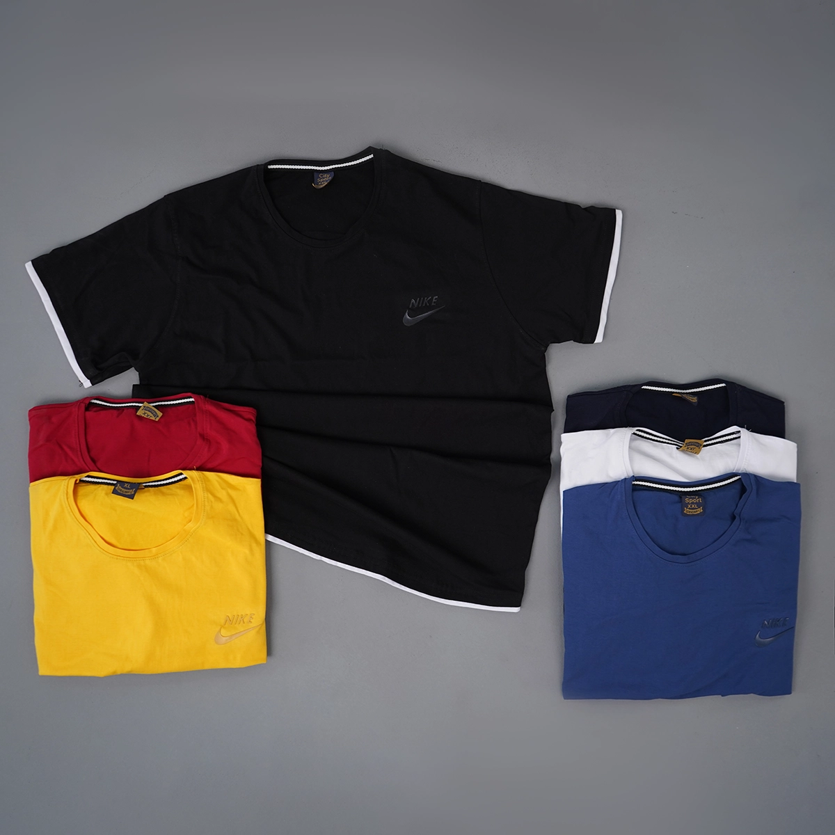 تیشرت یقه گرد قرمز مردانه مدل kamyar