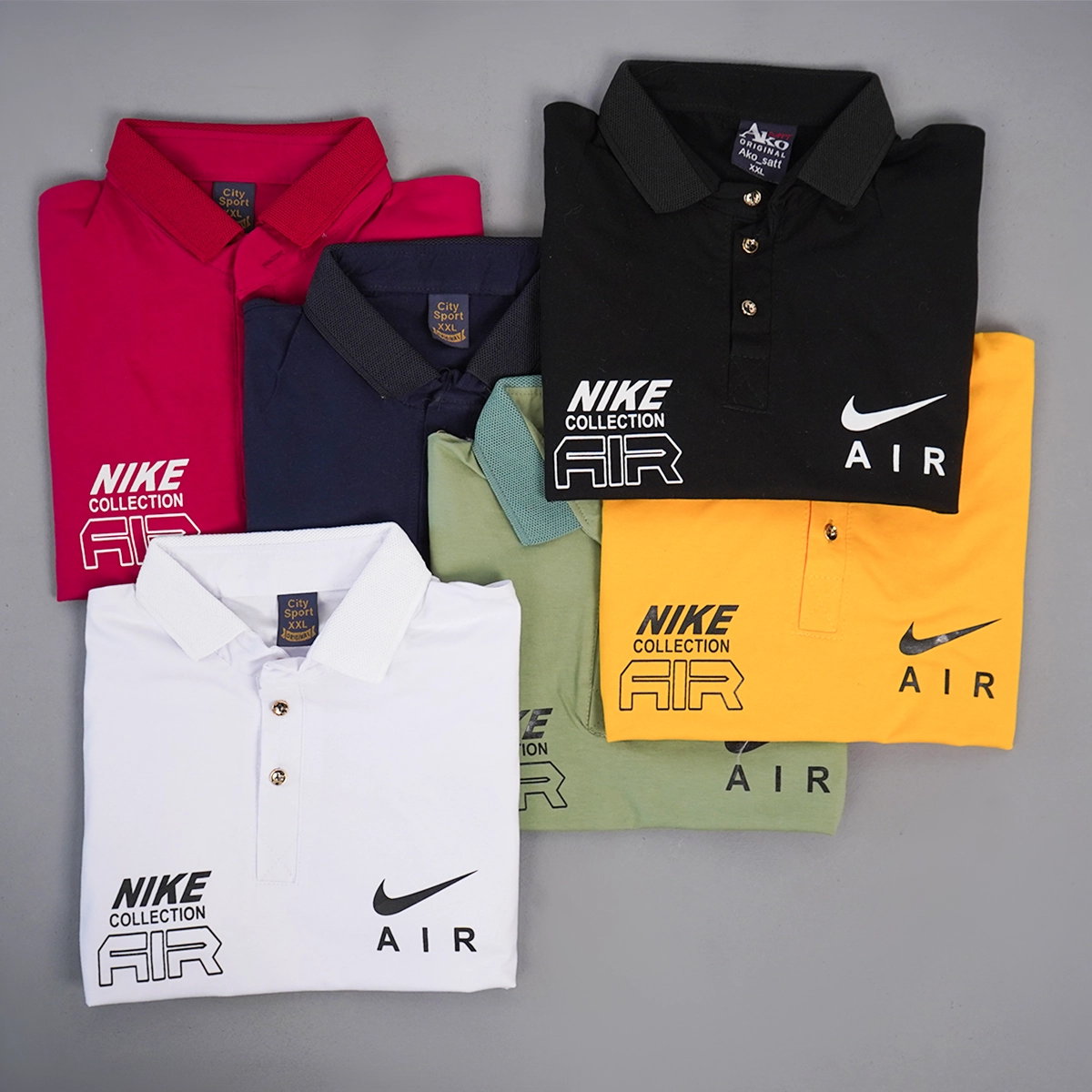 تیشرت مردانه زرد مدل nike air collection