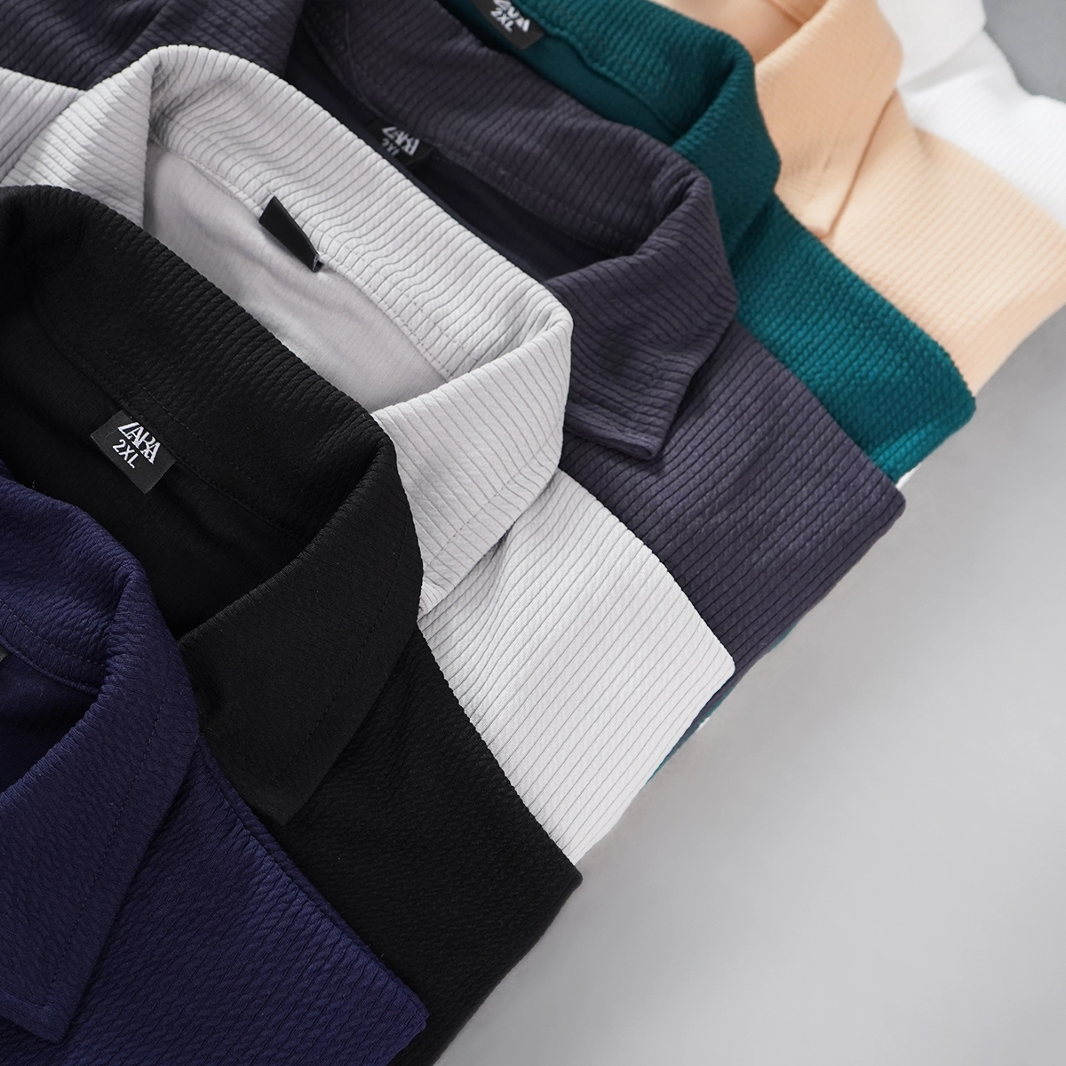 بلوز مردانه نیم زیپ آستین بلند مشکی مدل FARBOD