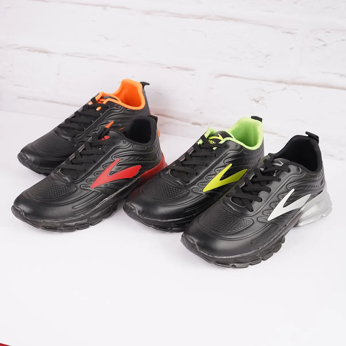 کفش ورزشی مردانه مشکی سبز مدل P802