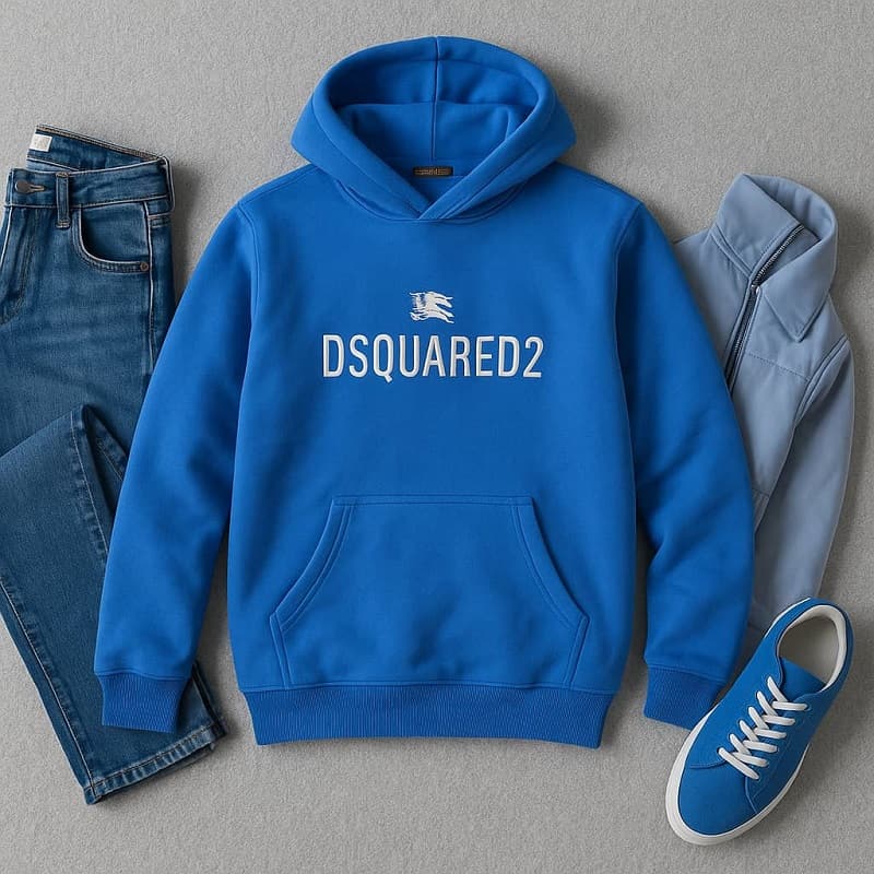 هودی مردانه آبی DSQUARED2 مدلBehrad