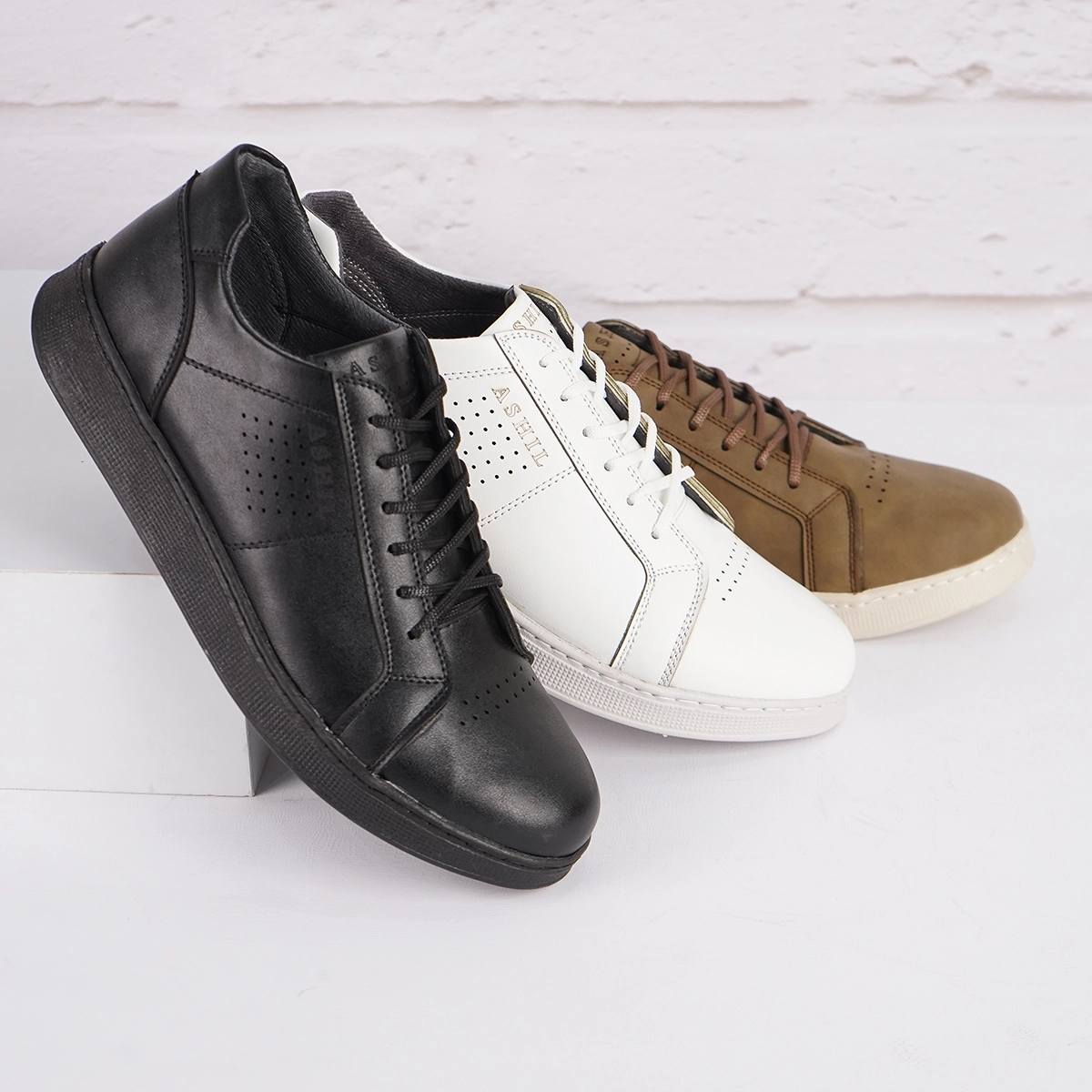 کفش تخت مردانه خاکی مدل Yara