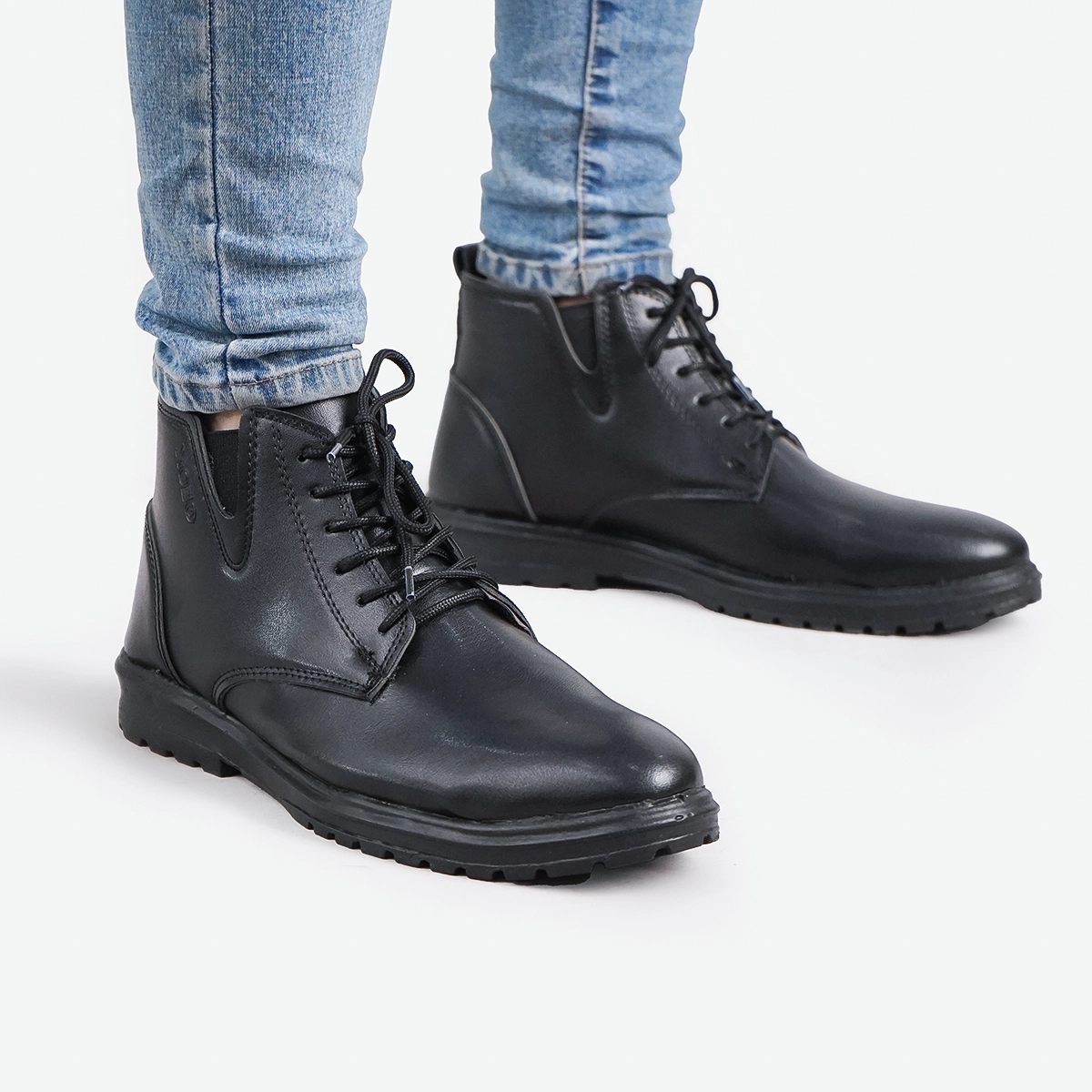 نیم بوت مردانه مشکی مدل GEOX