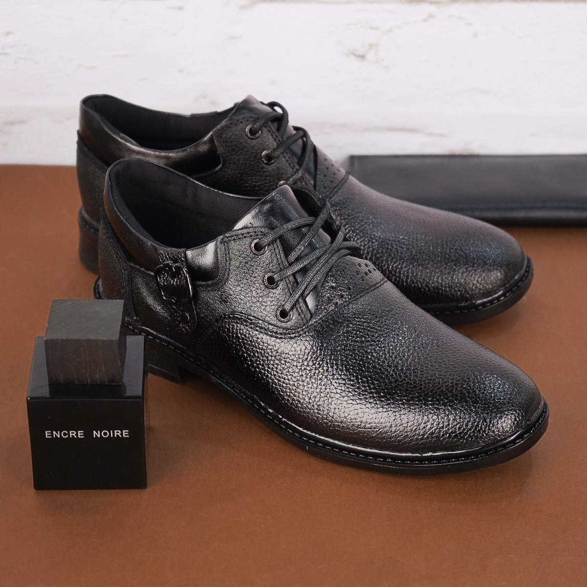 کفش رسمی مردانه سگک دار مشکی مدل Albert