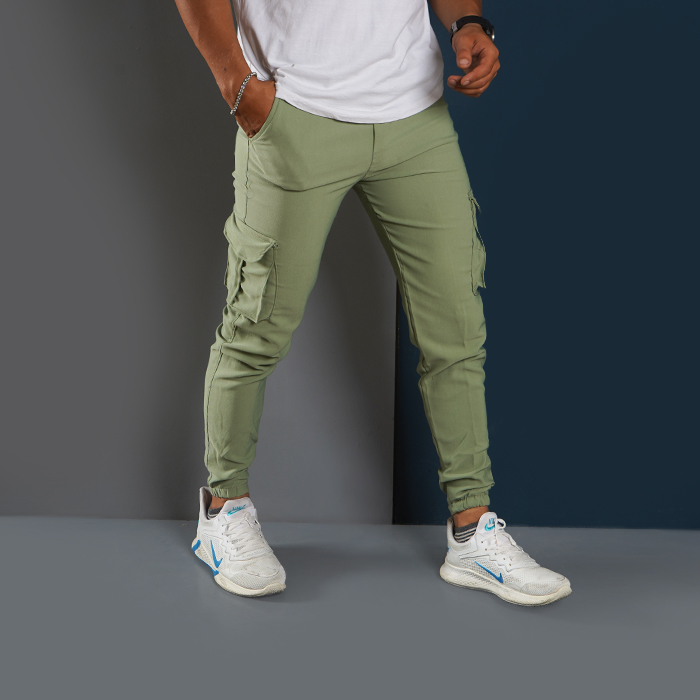 شلوار اسلش سبز مردانه مدل KOMBO