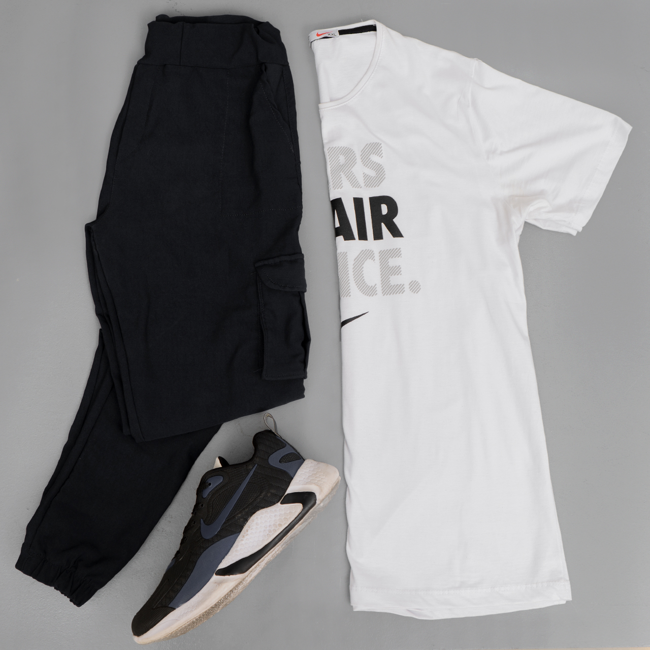 شلوار اسلش مشکی مردانه مدل KOMBO