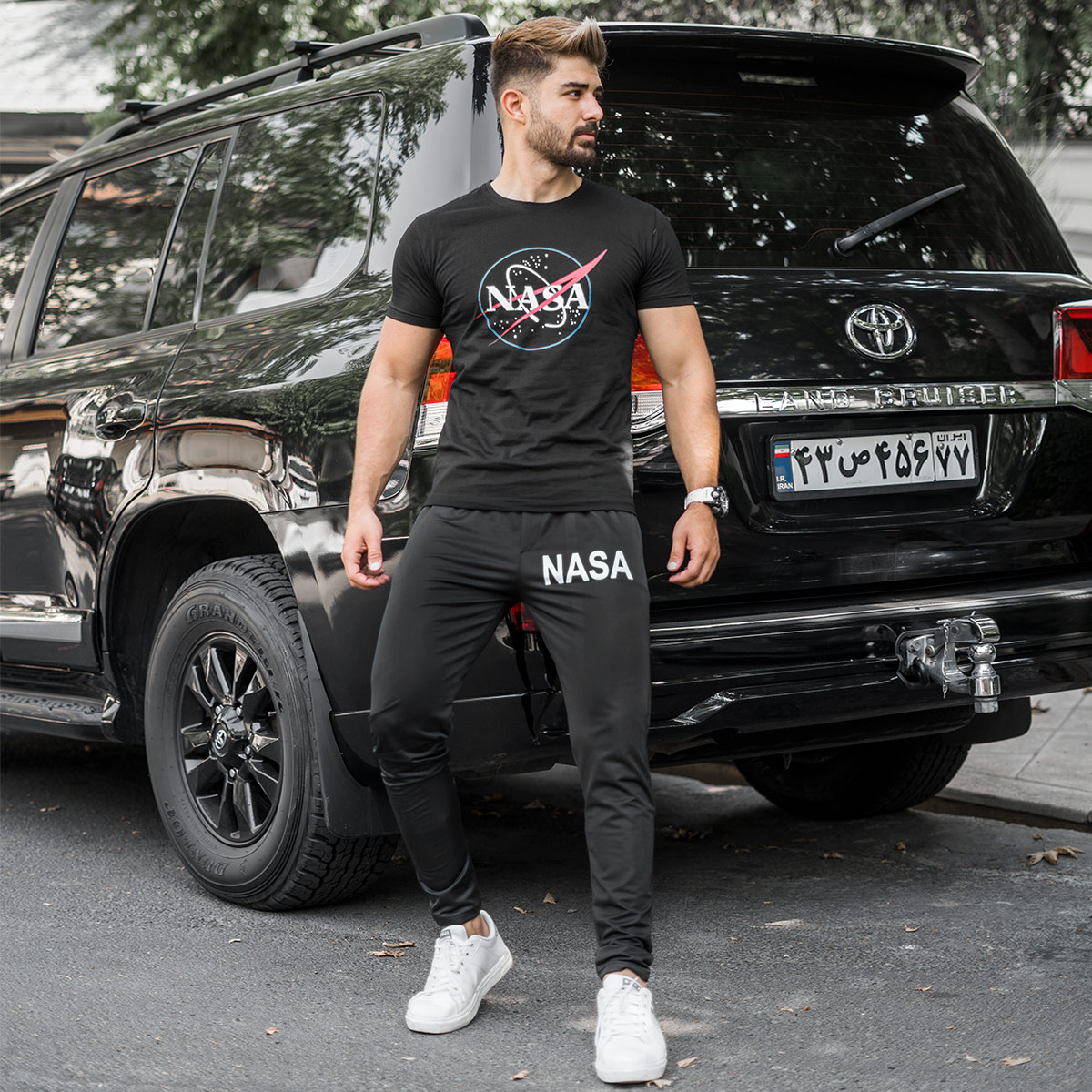 ست تیشرت شلوار Nasa مردانه مدل Roxy