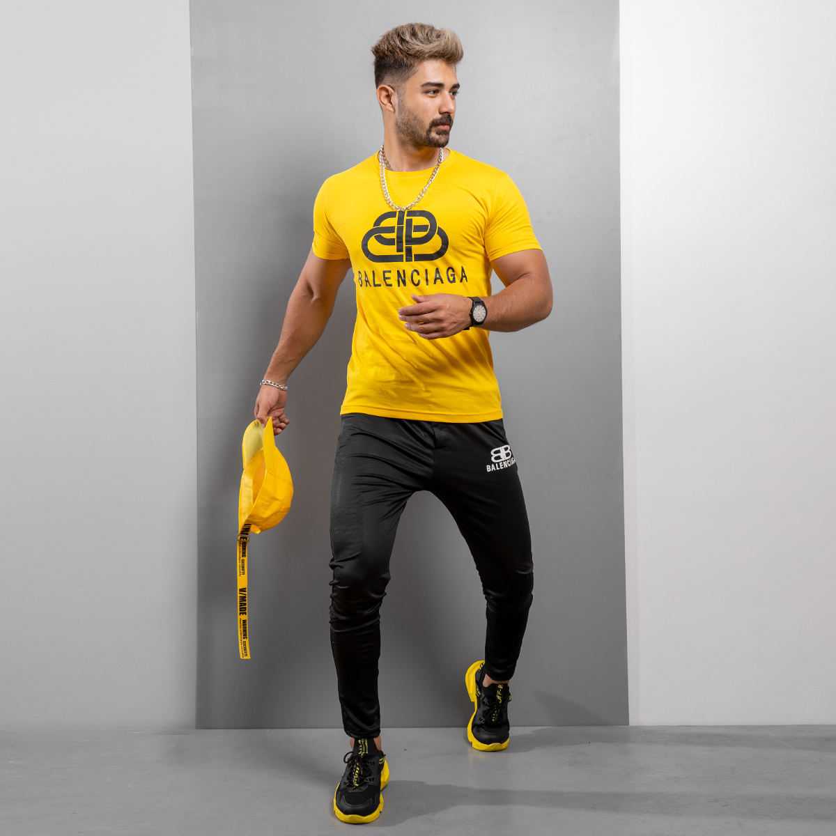 ست تیشرت شلوار Balenciaga مردانه مدل Petino