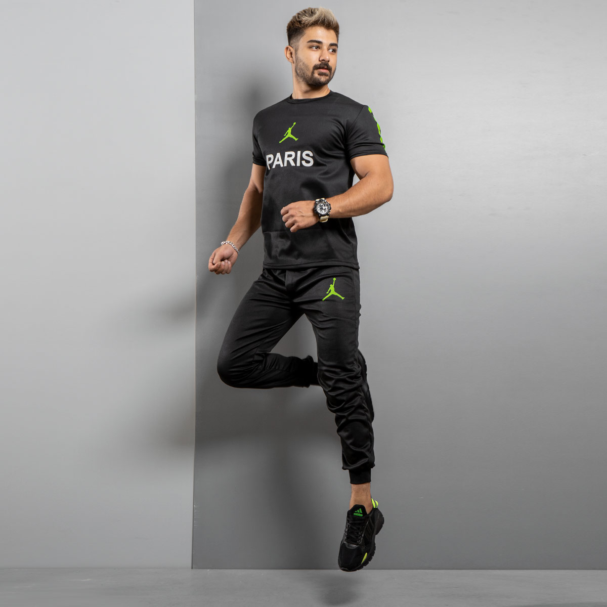 ست تیشرت شلوار Paris مردانه مدل Nelvi