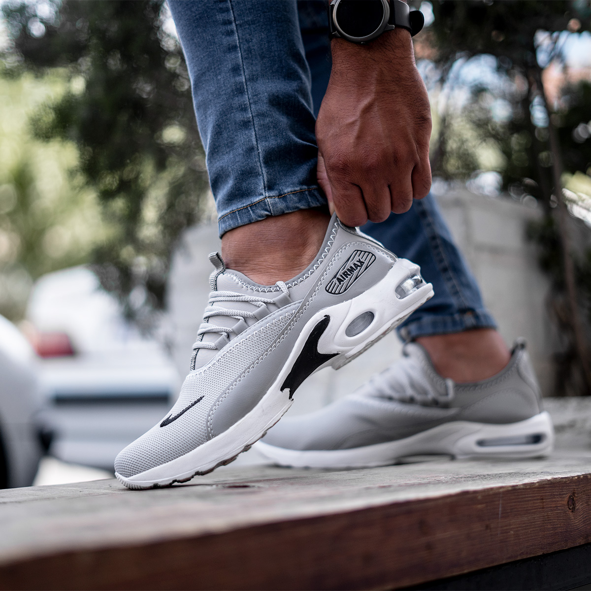 کفش ورزشی Nikeمردانه طوسی مدل Mahed