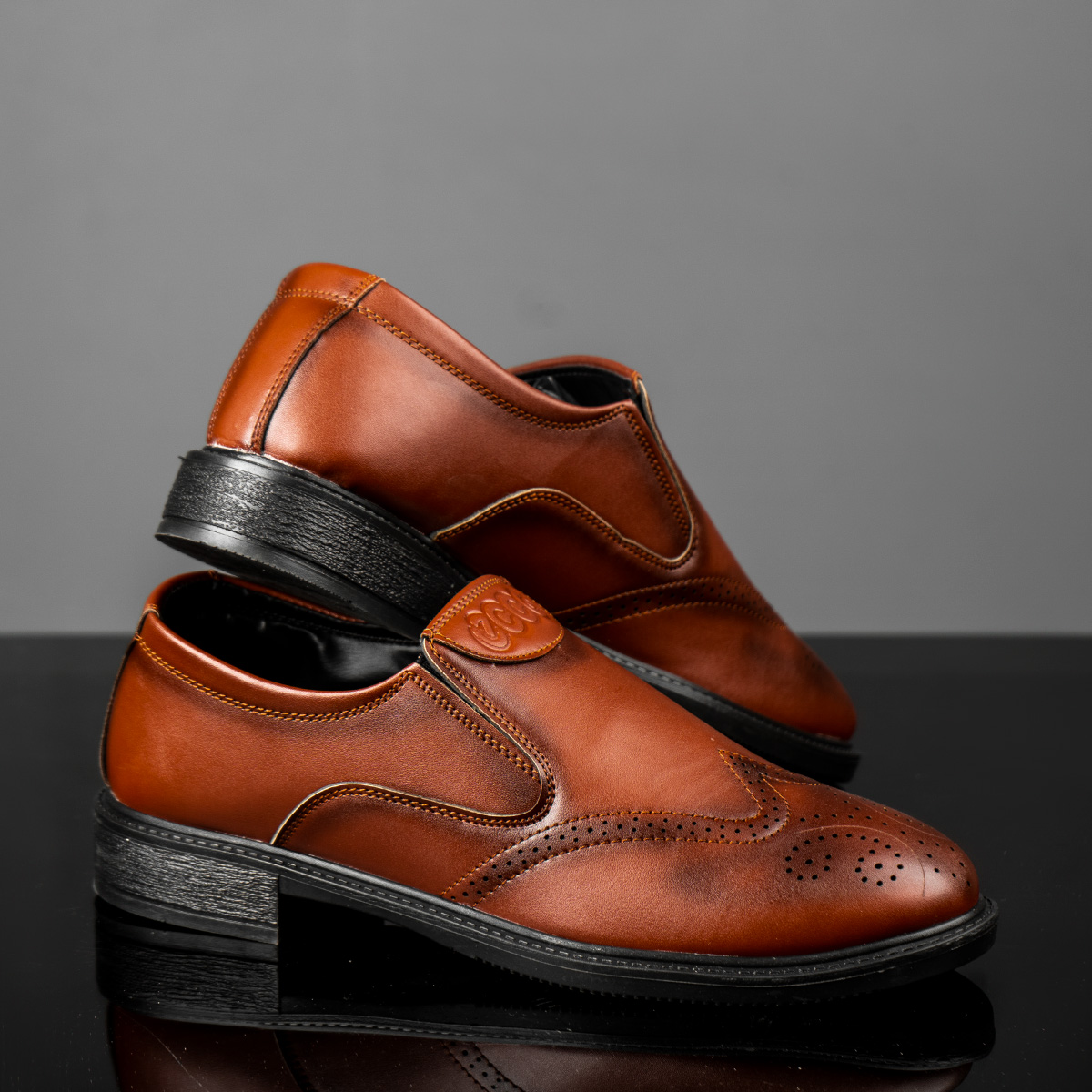 کفش رسمی مردانه قهوه ای مدل Woria