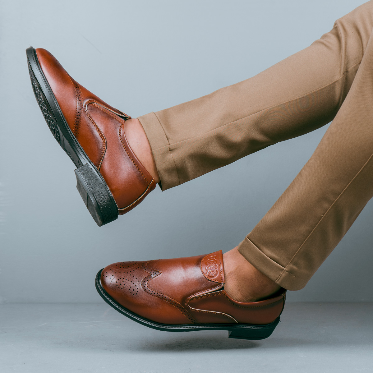 کفش رسمی مردانه قهوه ای مدل Woria